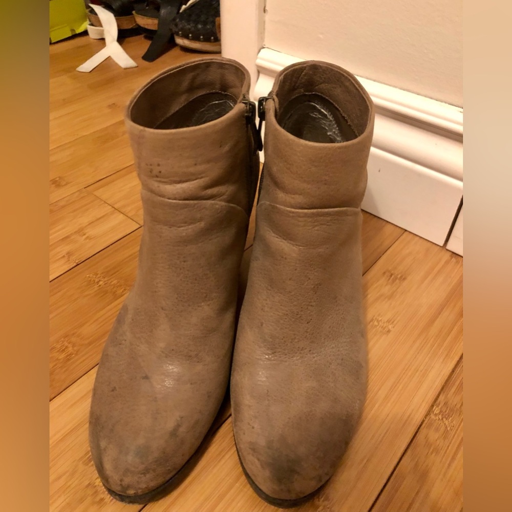 Vince Camuto Taupe Ankle Boots